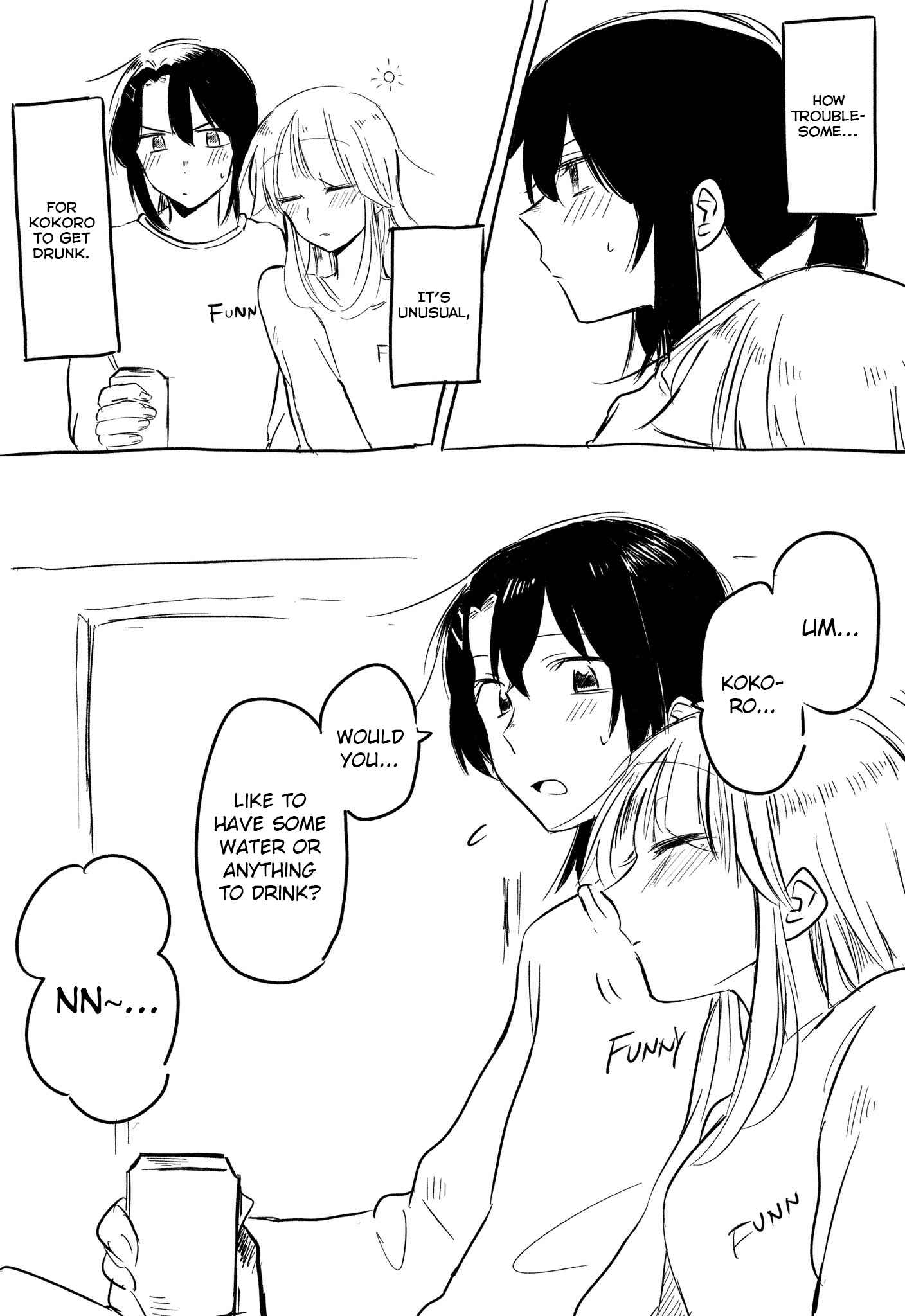 Page 1 Chapter Unknown_46ae BanG Dream! - Drunk Misaki and Kokoro (Doujinshi)