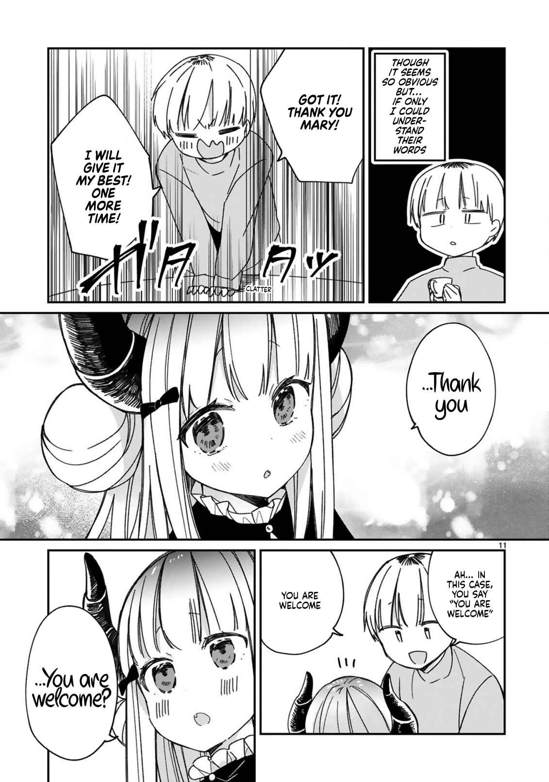 Page 13 Chapter 18 Maou-sama ni Shoukan sareta kedo Kotoba ga Tsuujinai.