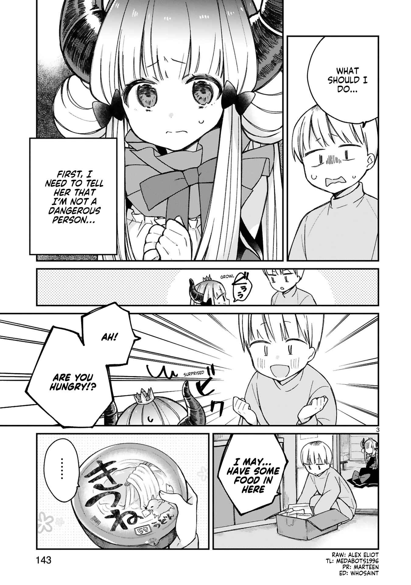 Page 3 Chapter 8.5 Maou-sama ni Shoukan sareta kedo Kotoba ga Tsuujinai.