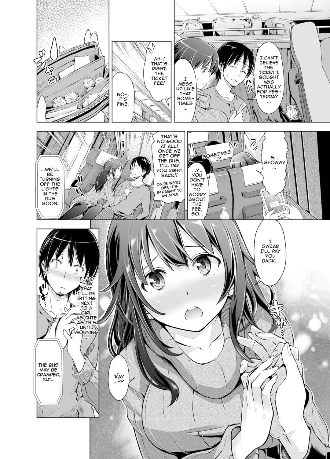 Page 3 Chapter Unknown_291a Yakou Bus de Tonariawaseta Kyonyuu JD ni Itazura Shitetara Saigo Made Ikechatta Ken.