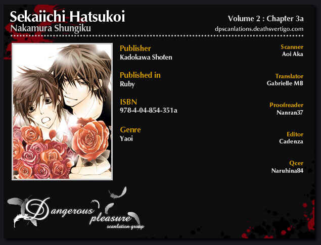 Page 2 Chapter 3.1 Sekaiichi Hatsukoi