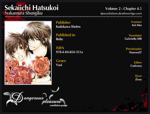 Page 2 Chapter 4.5 Sekaiichi Hatsukoi