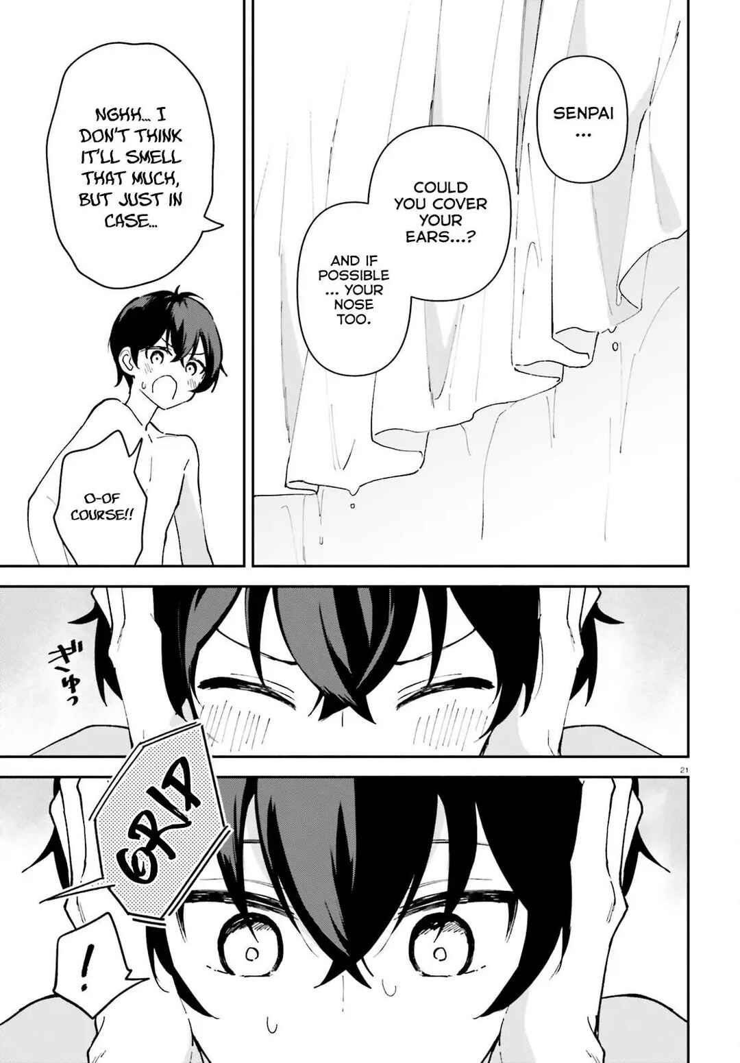 Page 22 Chapter 3 Issho ni Netaindesu yo Ne, Senpai? to Amaku Sasayakarete Konya mo Nemurenai