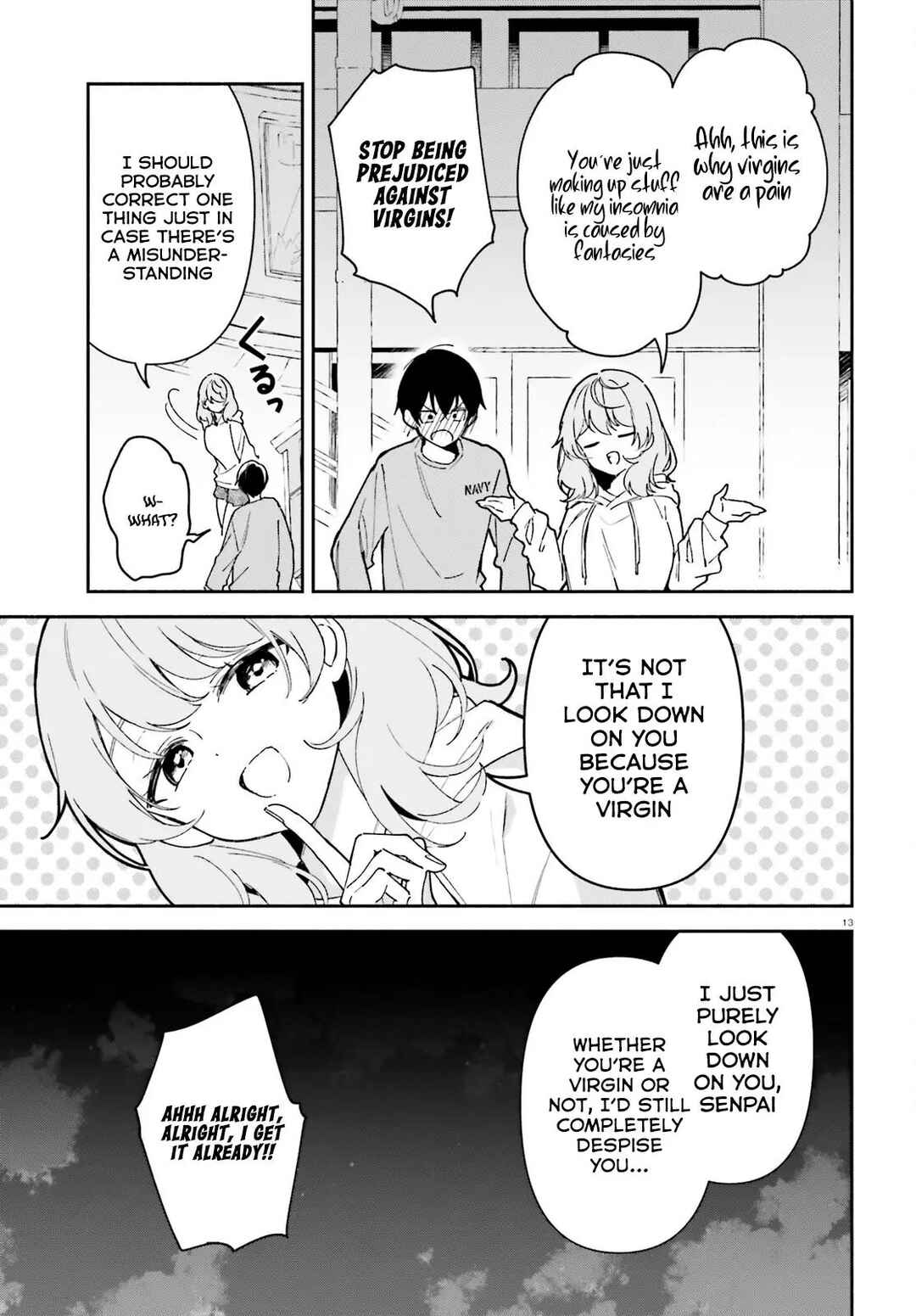 Page 14 Chapter 7 Issho ni Netaindesu yo Ne, Senpai? to Amaku Sasayakarete Konya mo Nemurenai