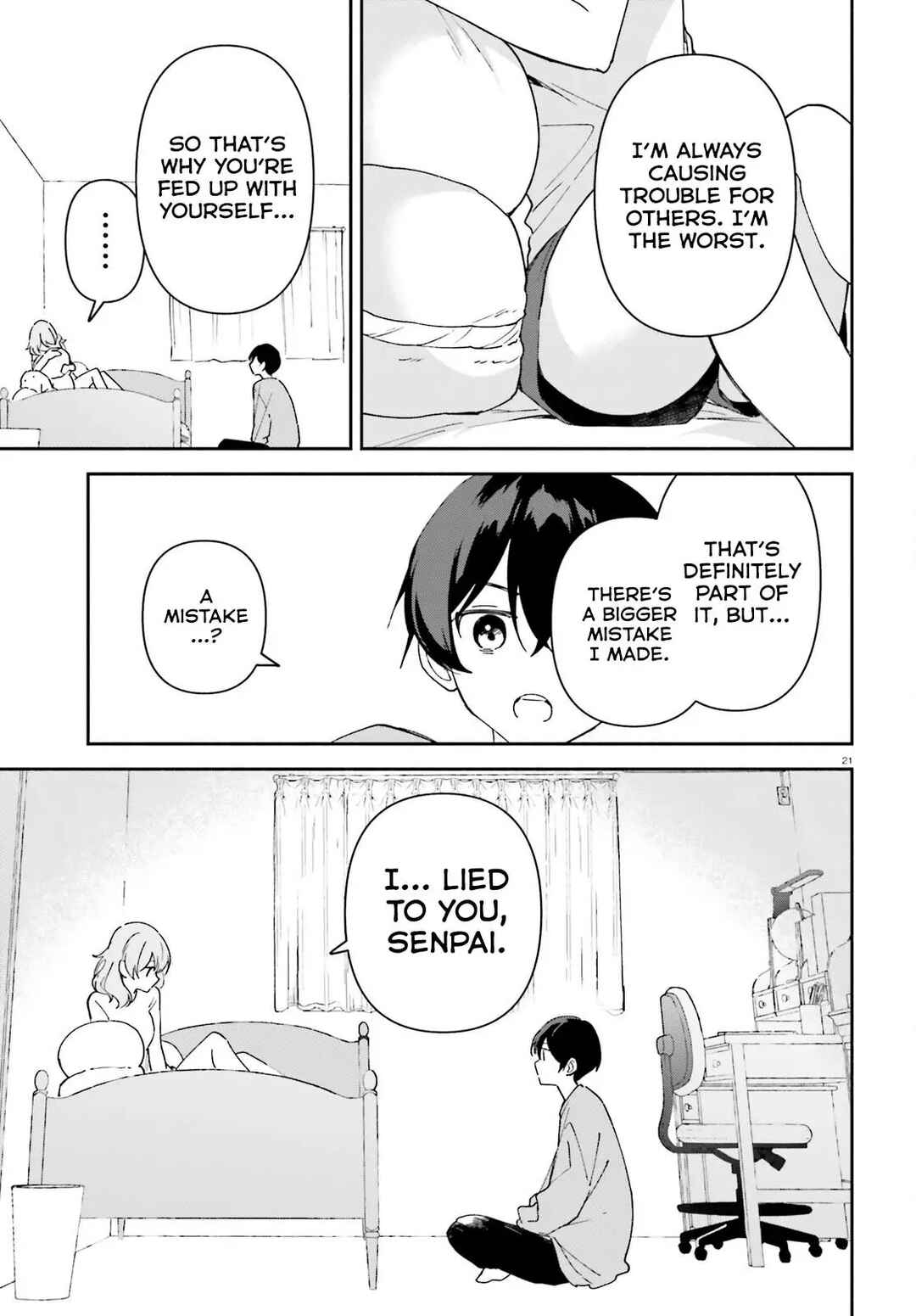 Page 22 Chapter 8 Issho ni Netaindesu yo Ne, Senpai? to Amaku Sasayakarete Konya mo Nemurenai