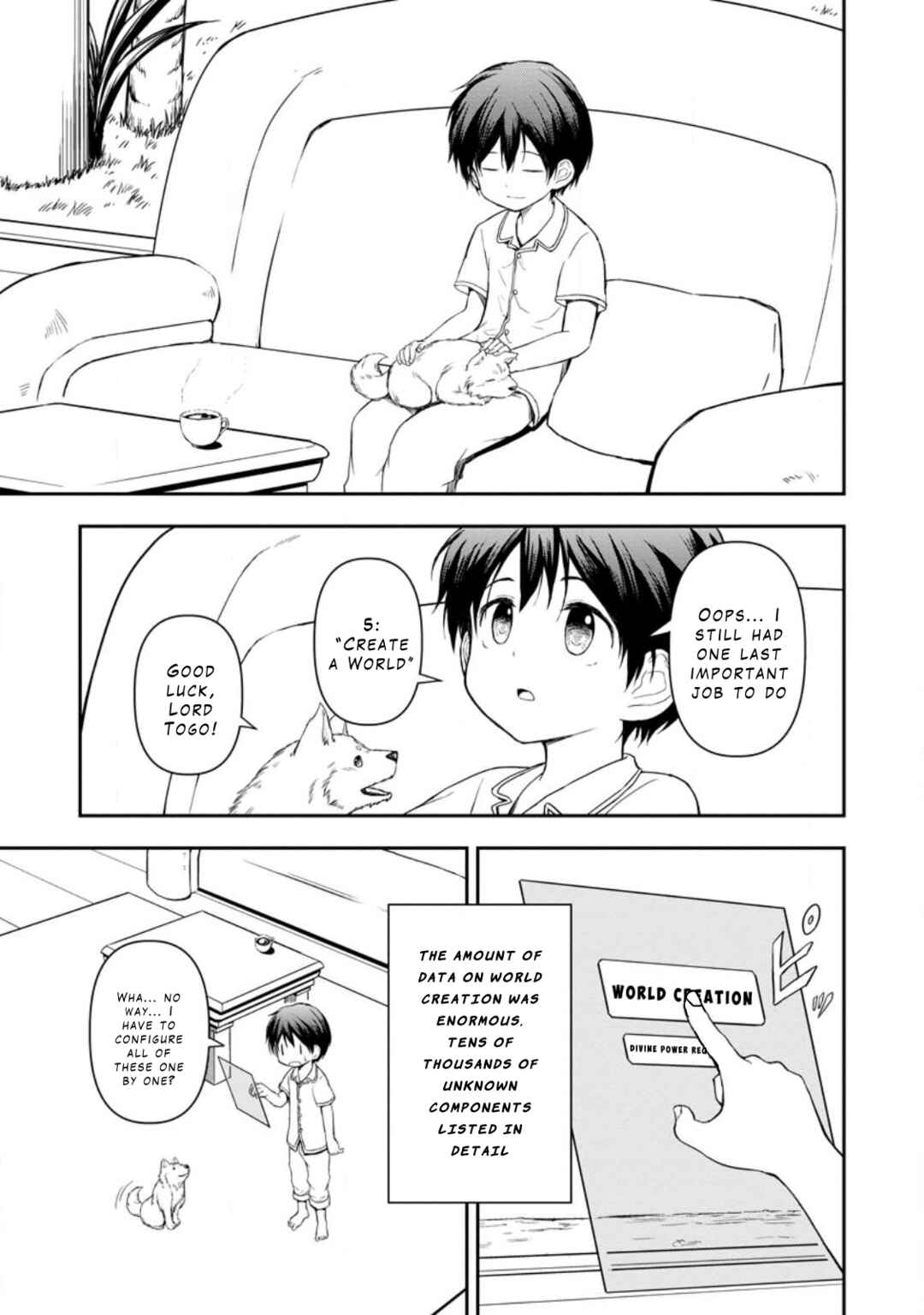 Page 17 Chapter 2 Kami ni Tensei Shita Shounen ga Mofumofu to Isekai wo Tabishimasu