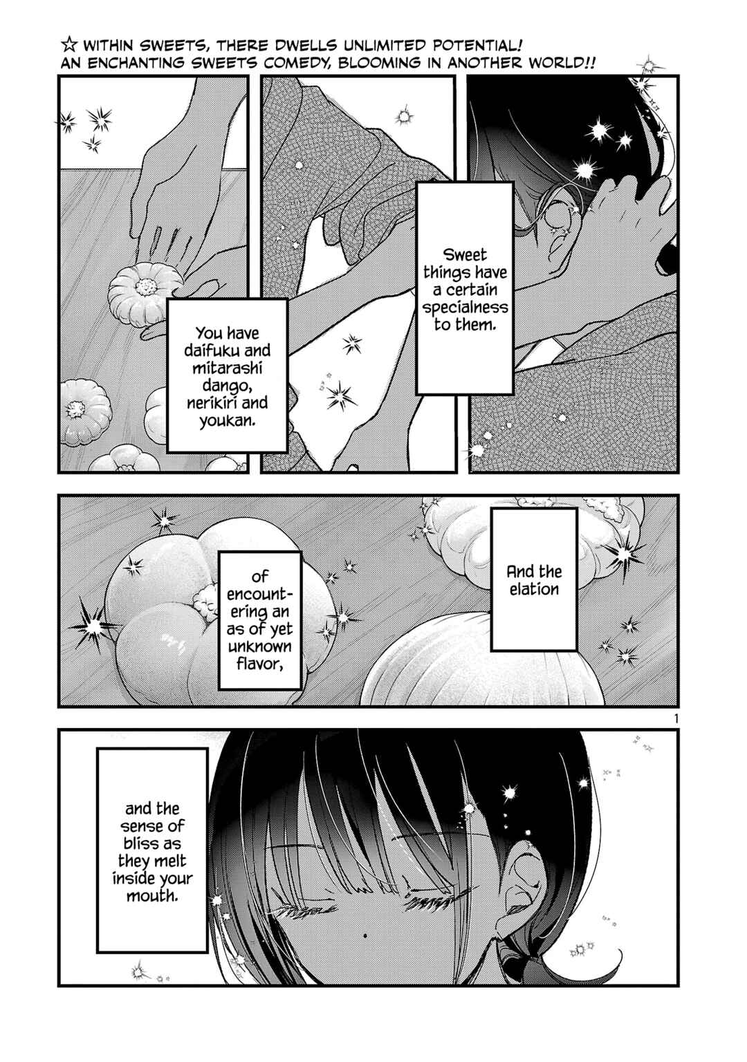 Page 1 Chapter 1 Isekai Onsen no Wagashiya JK