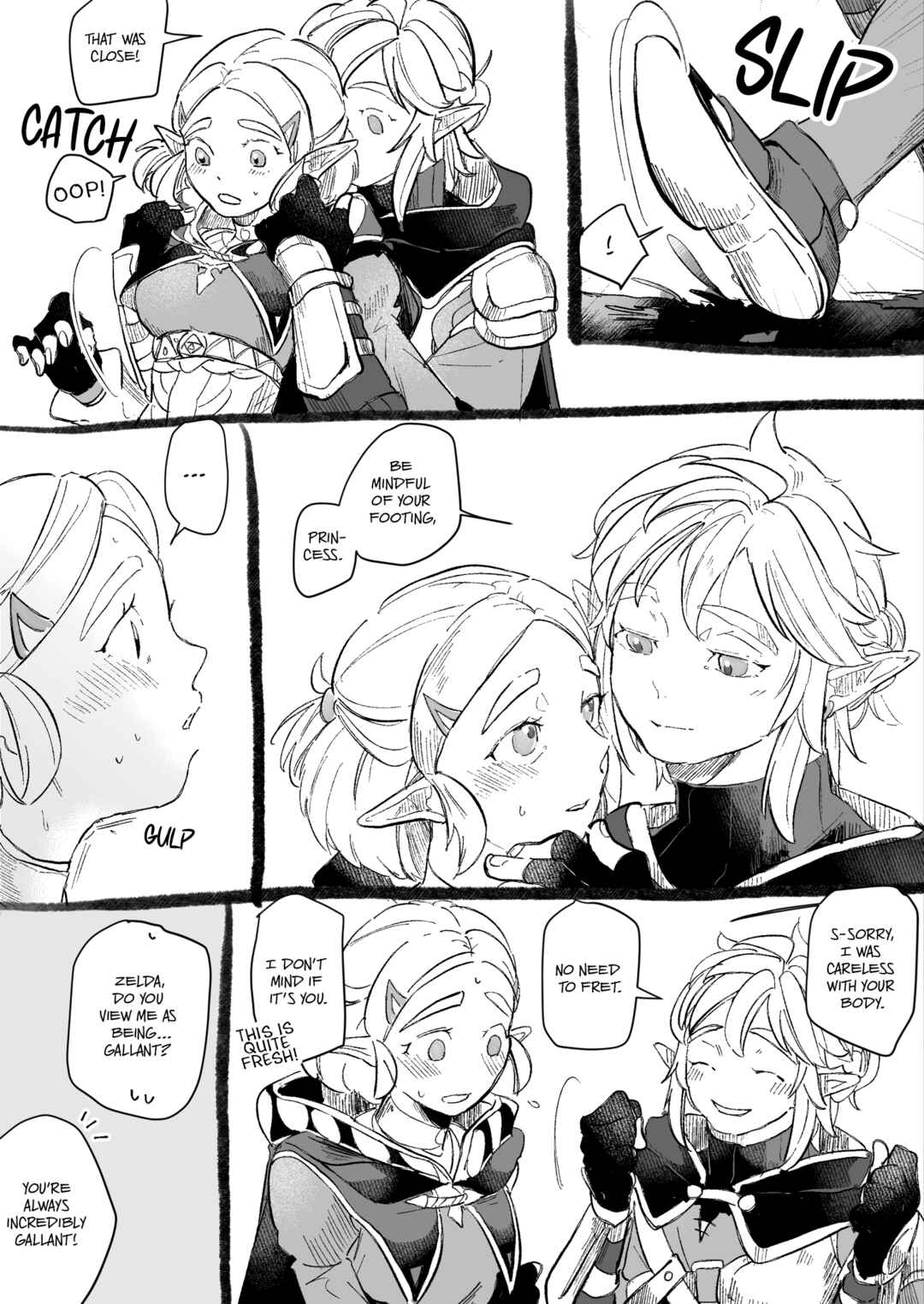 Page 1 Chapter 2 Hikoteis Legend of Zelda Body Swap Twitter Comics
