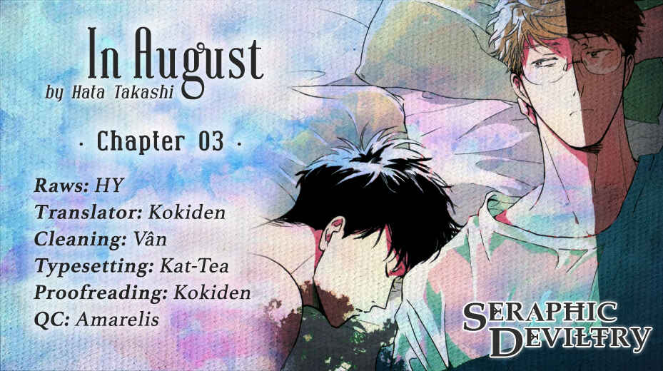 Page 1 Chapter 3 In August