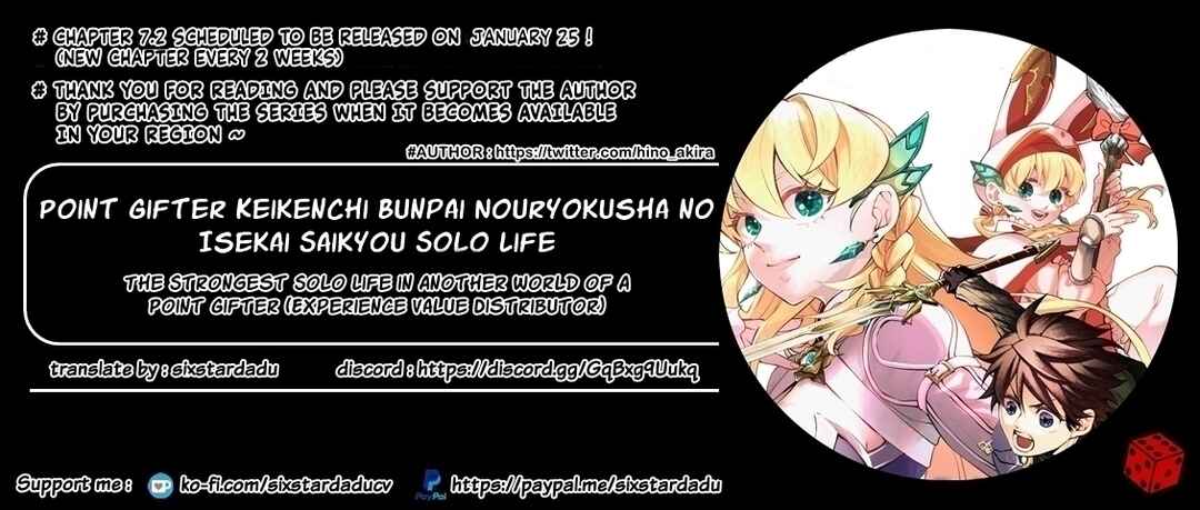 Page 11 Chapter 7.1 Point Gifter Keikenchi Bunpai Nouryokusha no Isekai Saikyou Solo Life