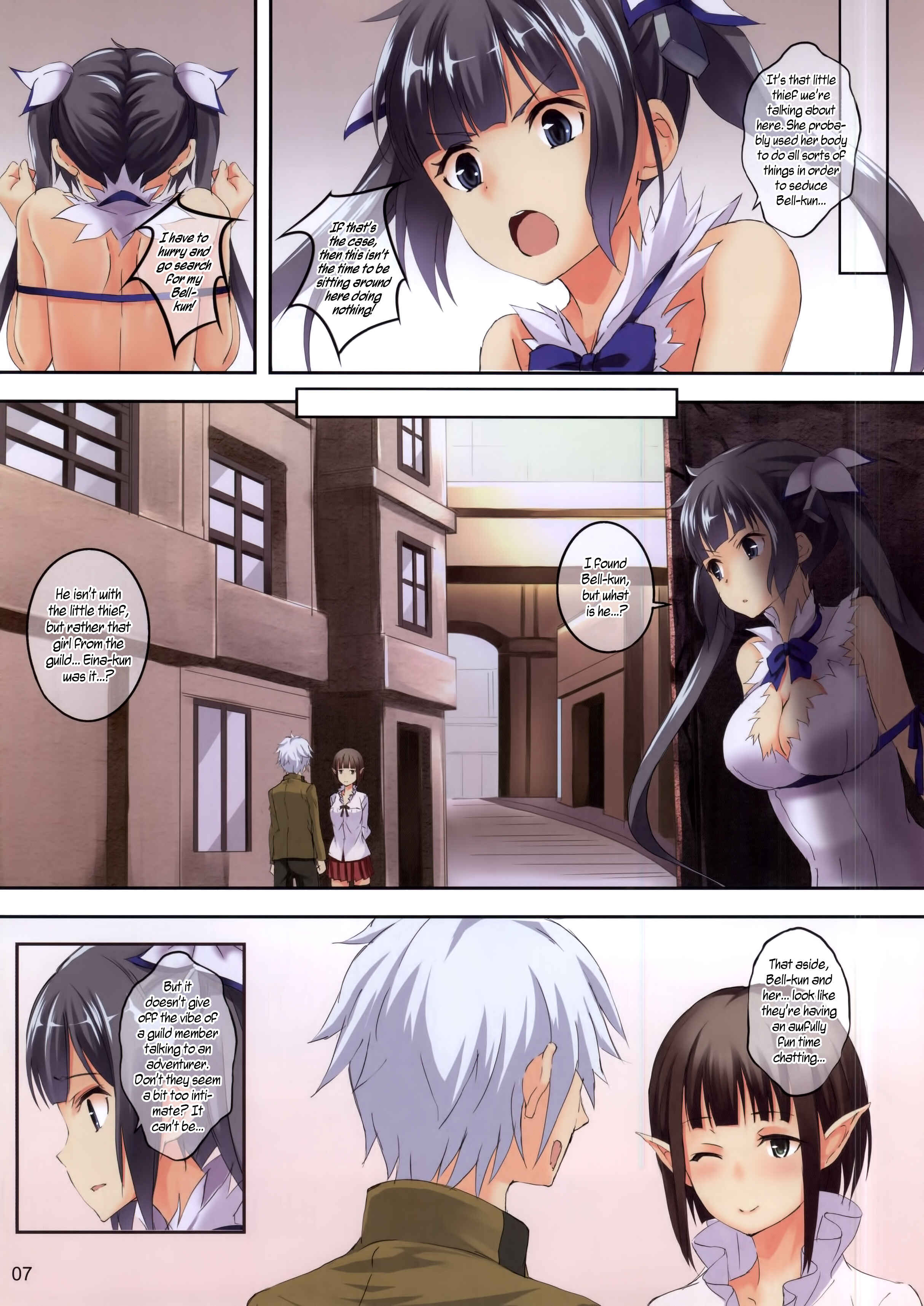 Page 7 Chapter Unknown_6966 Dungeon ni Deai o Motomeru no wa Machigatteiru Darou ka - Bell-kun wa Uwakimono (Doujinshi)