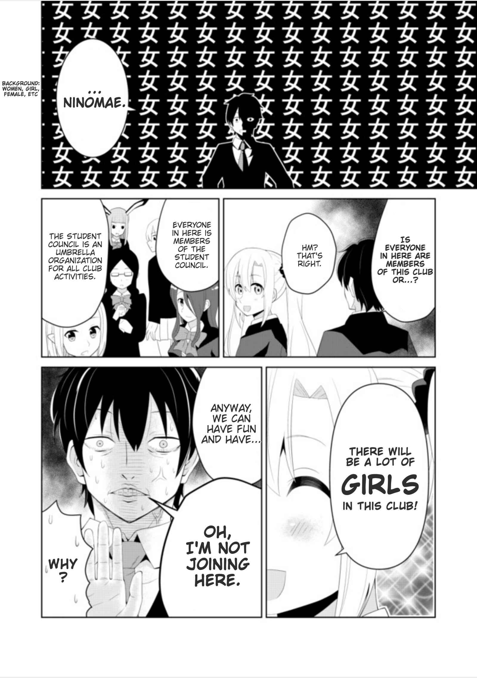 Page 8 Chapter 3 Chou Onna Kirai na Ore ga Isekai no Joshikou ni Ryuugaku Suru Koto ni Natta