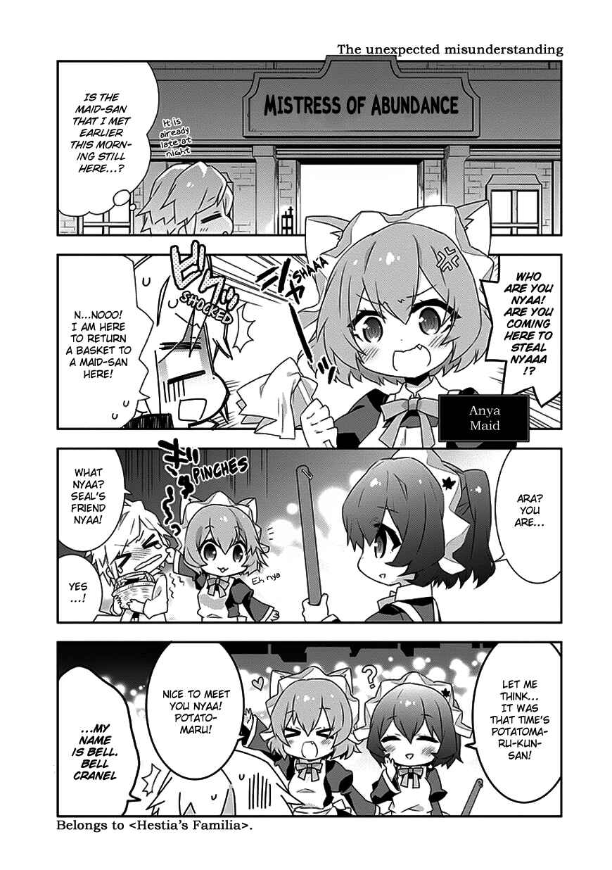 Page 7 Chapter 6 Is It Wrong to Try to Pick Up Girls in a Dungeon? Four-Panel Comic: Days of Goddess