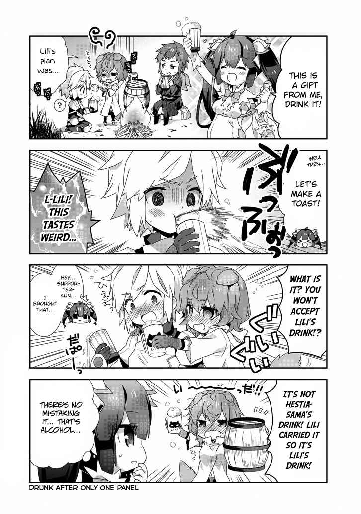 Page 4 Chapter 3 Is It Wrong to Try to Pick Up Girls in a Dungeon? Four-Panel Comic: Days of Goddess