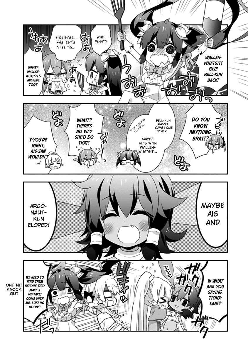 Page 5 Chapter 19 Is It Wrong to Try to Pick Up Girls in a Dungeon? Four-Panel Comic: Days of Goddess