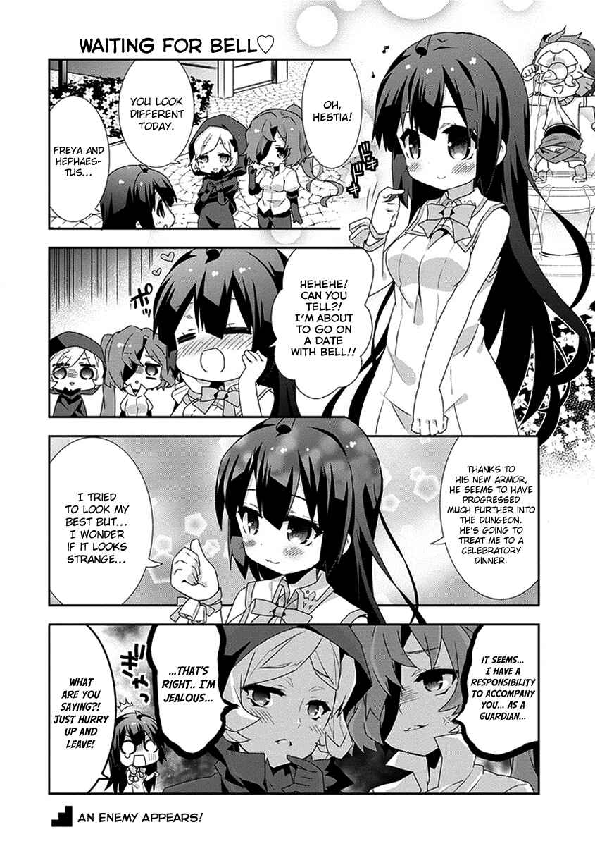 Page 2 Chapter 14 Is It Wrong to Try to Pick Up Girls in a Dungeon? Four-Panel Comic: Days of Goddess