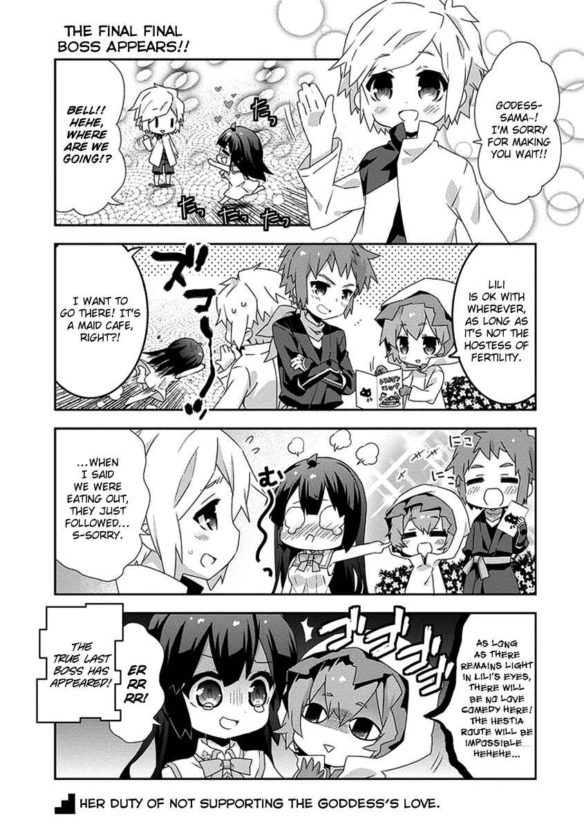 Page 5 Chapter 14 Is It Wrong to Try to Pick Up Girls in a Dungeon? Four-Panel Comic: Days of Goddess