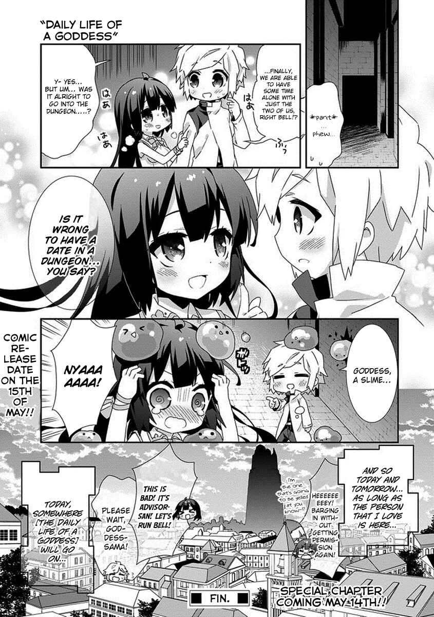 Page 7 Chapter 14 Is It Wrong to Try to Pick Up Girls in a Dungeon? Four-Panel Comic: Days of Goddess