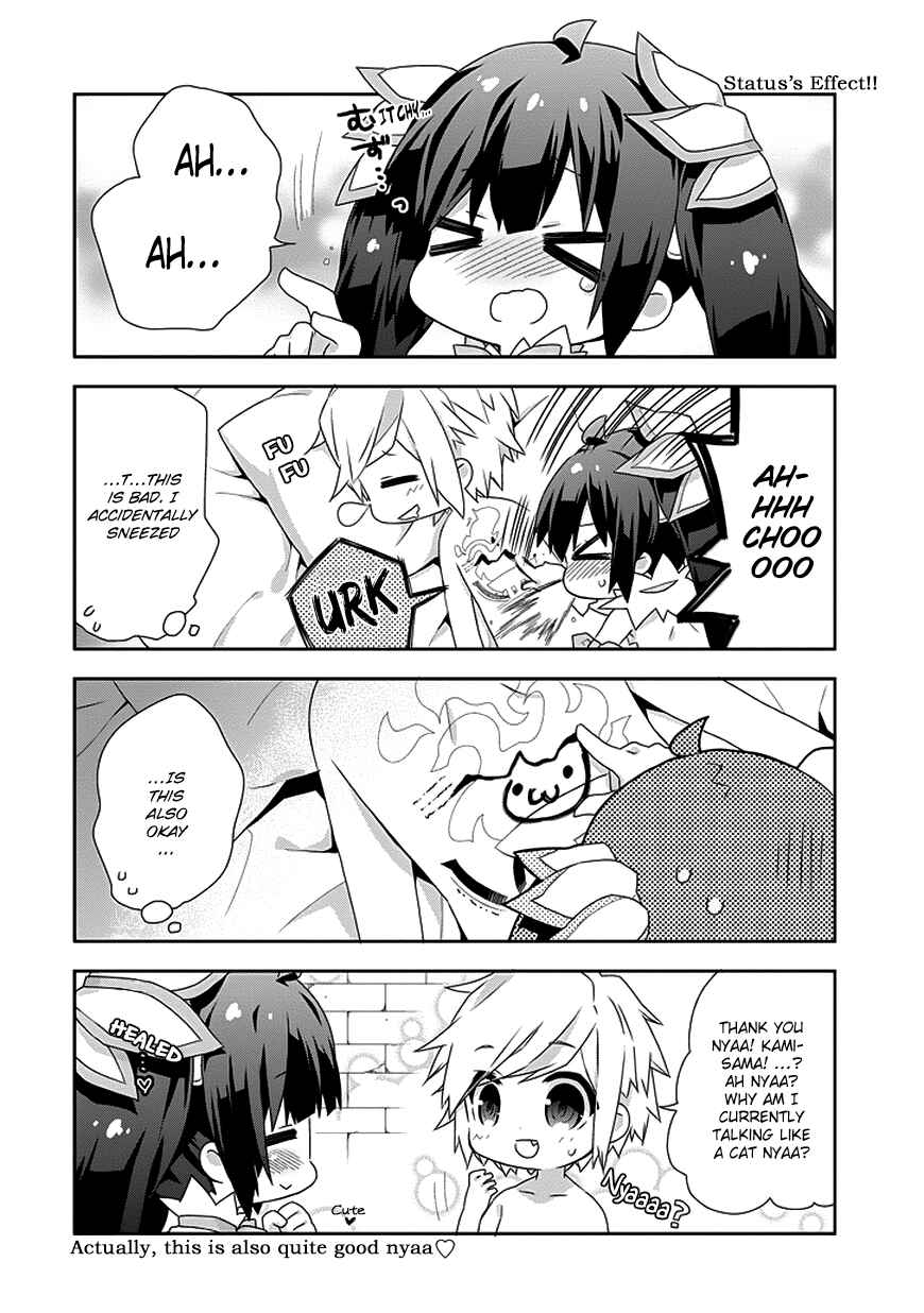 Page 4 Chapter 3 Is It Wrong to Try to Pick Up Girls in a Dungeon? Four-Panel Comic: Days of Goddess