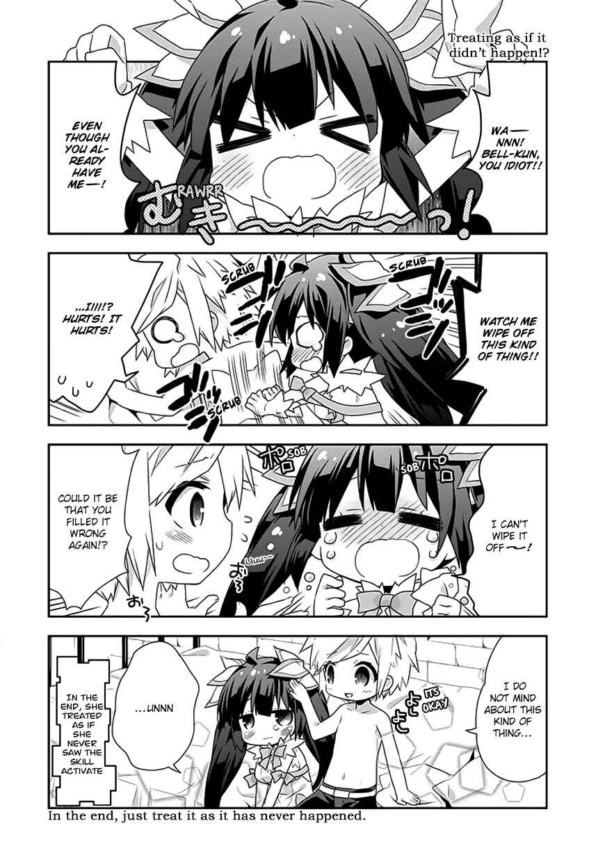 Page 6 Chapter 3 Is It Wrong to Try to Pick Up Girls in a Dungeon? Four-Panel Comic: Days of Goddess