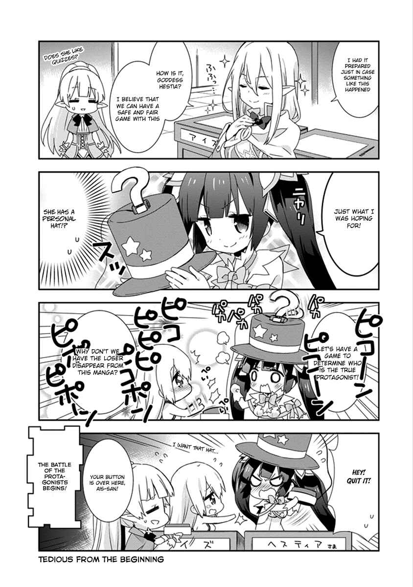 Page 5 Chapter 14 Is It Wrong to Try to Pick Up Girls in a Dungeon? Four-Panel Comic: Days of Goddess
