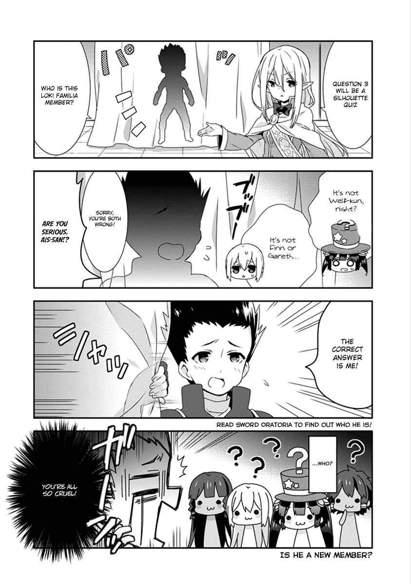 Page 8 Chapter 14 Is It Wrong to Try to Pick Up Girls in a Dungeon? Four-Panel Comic: Days of Goddess