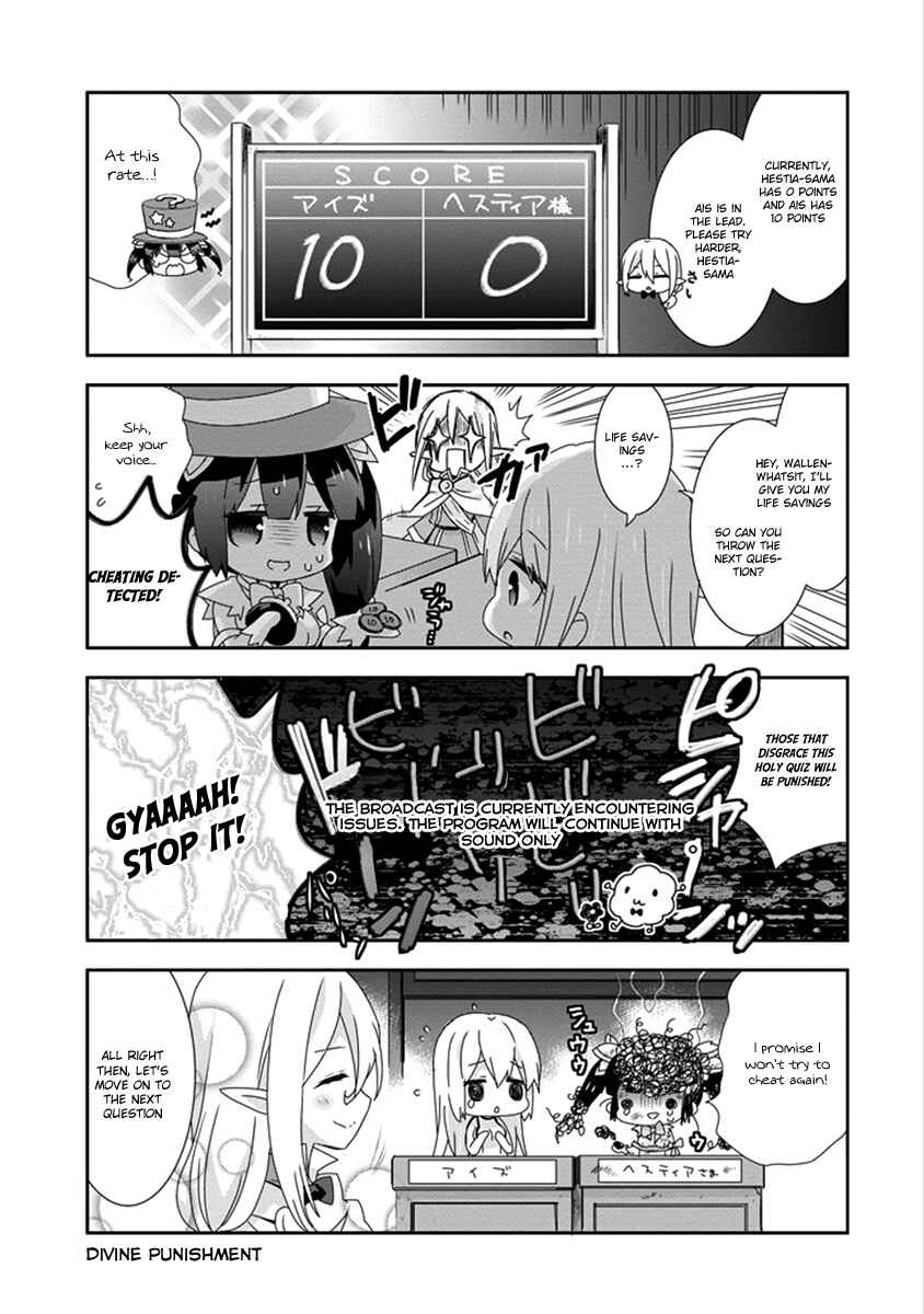 Page 9 Chapter 14 Is It Wrong to Try to Pick Up Girls in a Dungeon? Four-Panel Comic: Days of Goddess