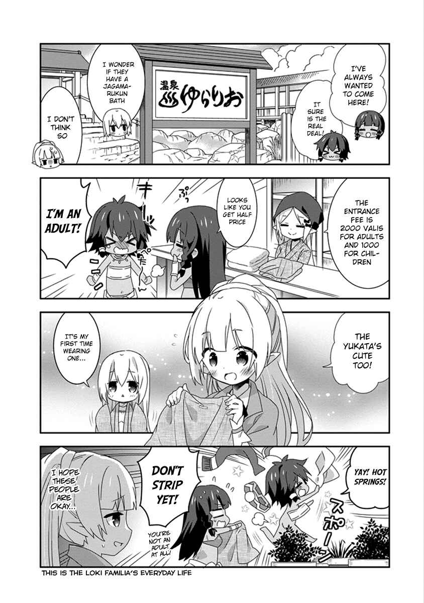 Page 5 Chapter 12 Is It Wrong to Try to Pick Up Girls in a Dungeon? Four-Panel Comic: Days of Goddess