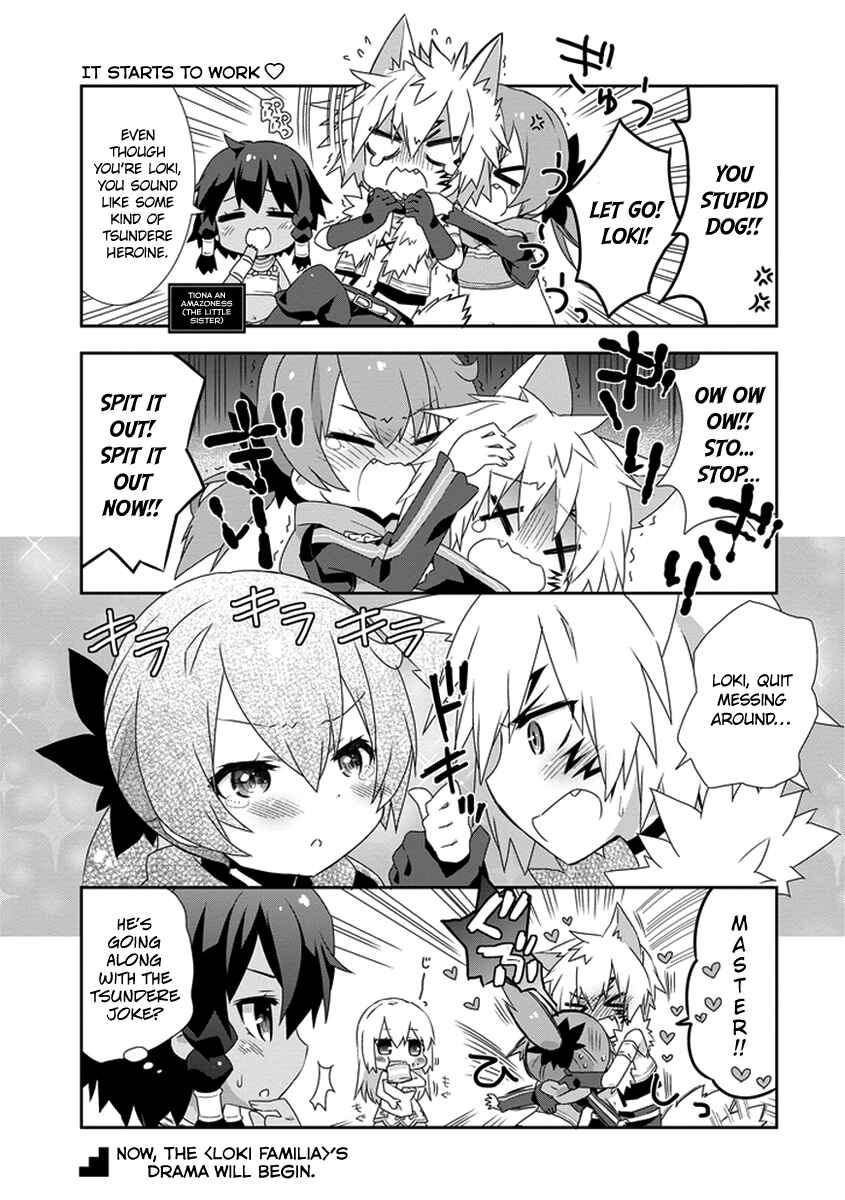 Page 3 Chapter 10.5 Is It Wrong to Try to Pick Up Girls in a Dungeon? Four-Panel Comic: Days of Goddess