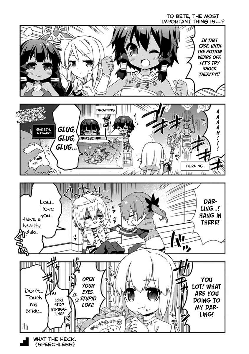 Page 8 Chapter 10.5 Is It Wrong to Try to Pick Up Girls in a Dungeon? Four-Panel Comic: Days of Goddess