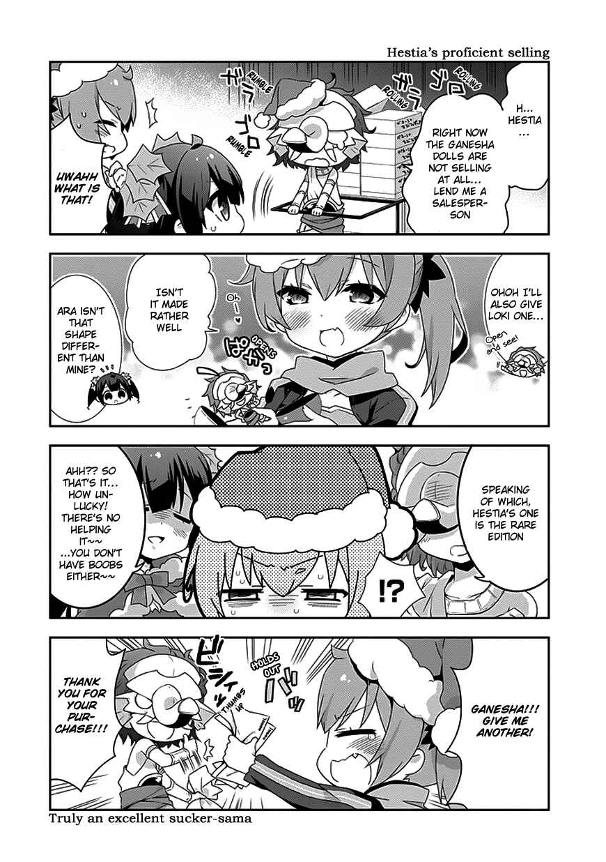 Page 6 Chapter 8 Is It Wrong to Try to Pick Up Girls in a Dungeon? Four-Panel Comic: Days of Goddess