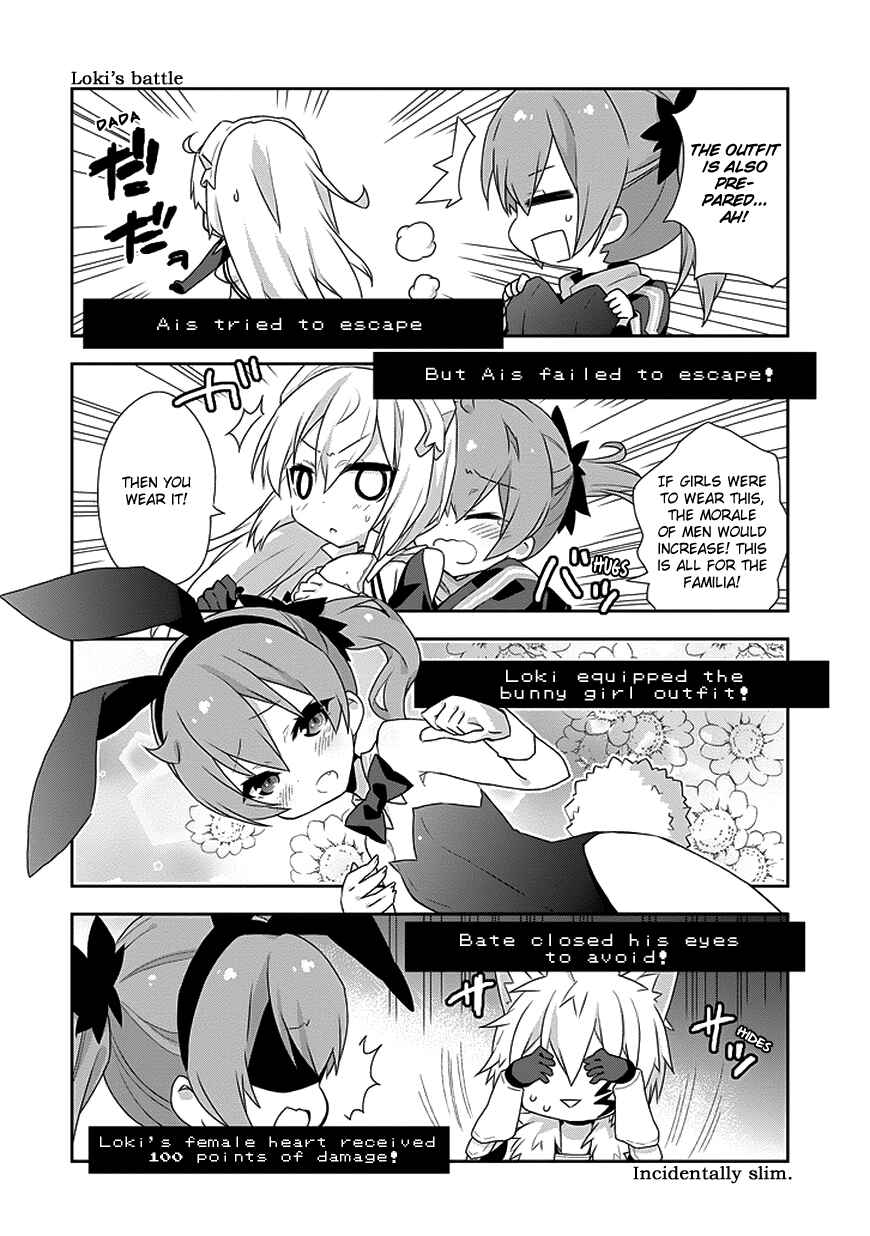 Page 8 Chapter 5 Is It Wrong to Try to Pick Up Girls in a Dungeon? Four-Panel Comic: Days of Goddess