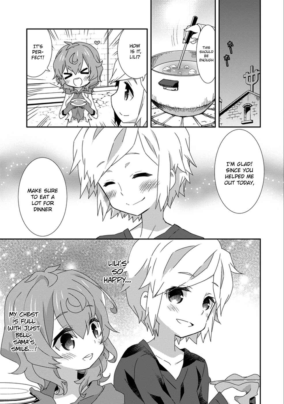 Page 9 Chapter 8 Is It Wrong to Try to Pick Up Girls in a Dungeon? Four-Panel Comic: Days of Goddess