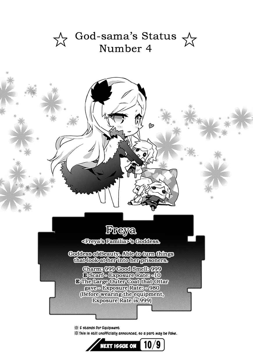 Page 10 Chapter 4 Is It Wrong to Try to Pick Up Girls in a Dungeon? Four-Panel Comic: Days of Goddess