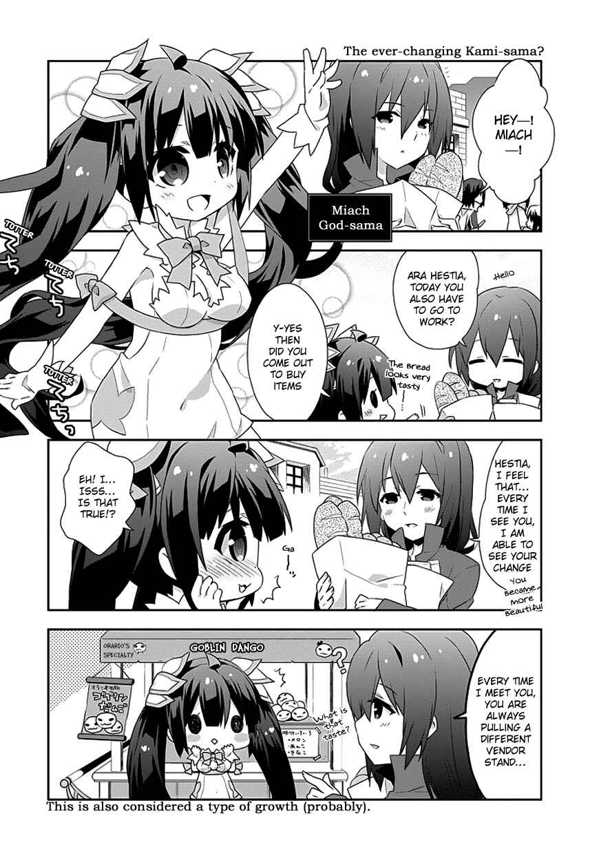 Page 2 Chapter 4 Is It Wrong to Try to Pick Up Girls in a Dungeon? Four-Panel Comic: Days of Goddess