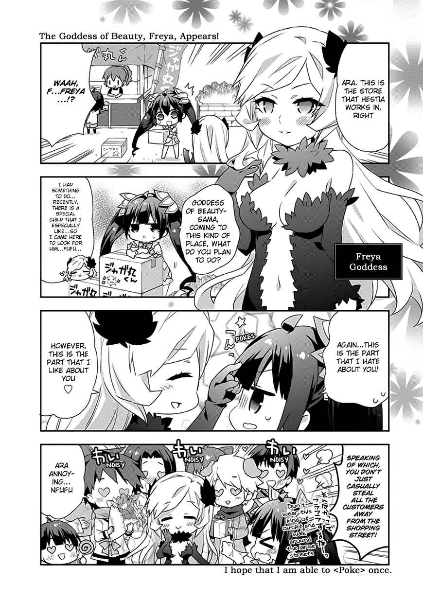 Page 5 Chapter 4 Is It Wrong to Try to Pick Up Girls in a Dungeon? Four-Panel Comic: Days of Goddess