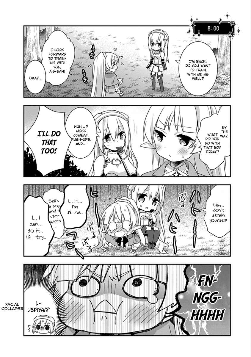 Page 5 Chapter 17 Is It Wrong to Try to Pick Up Girls in a Dungeon? Four-Panel Comic: Days of Goddess