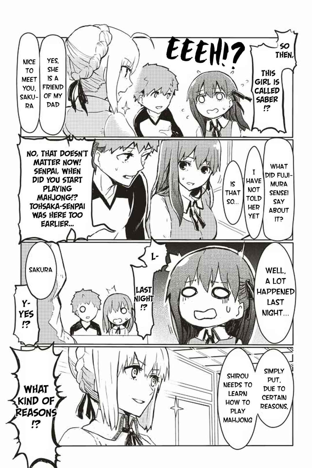 Page 1 Chapter 54 Fate/mahjong night - Seihai Sensou