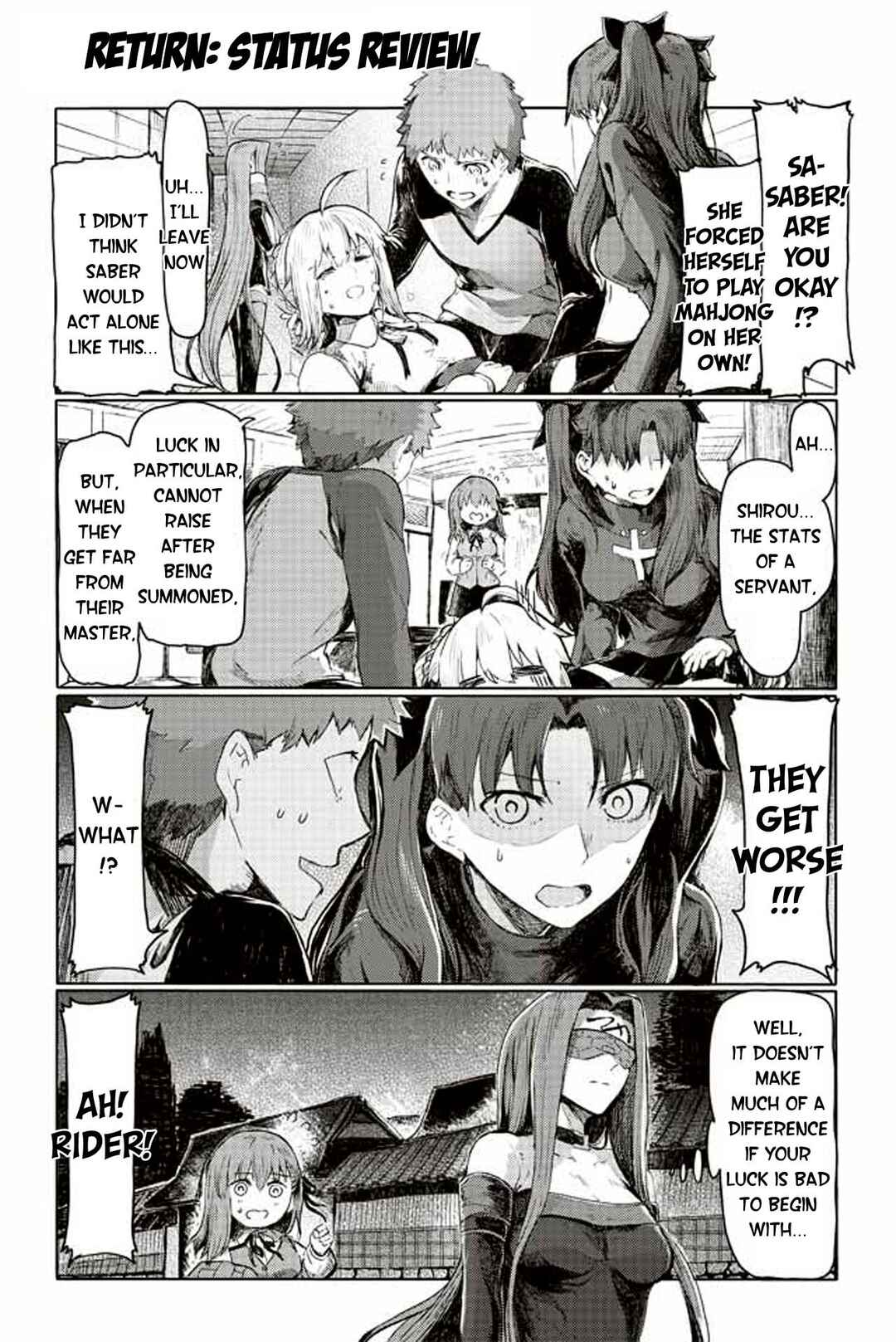 Page 1 Chapter 199 Fate/mahjong night - Seihai Sensou