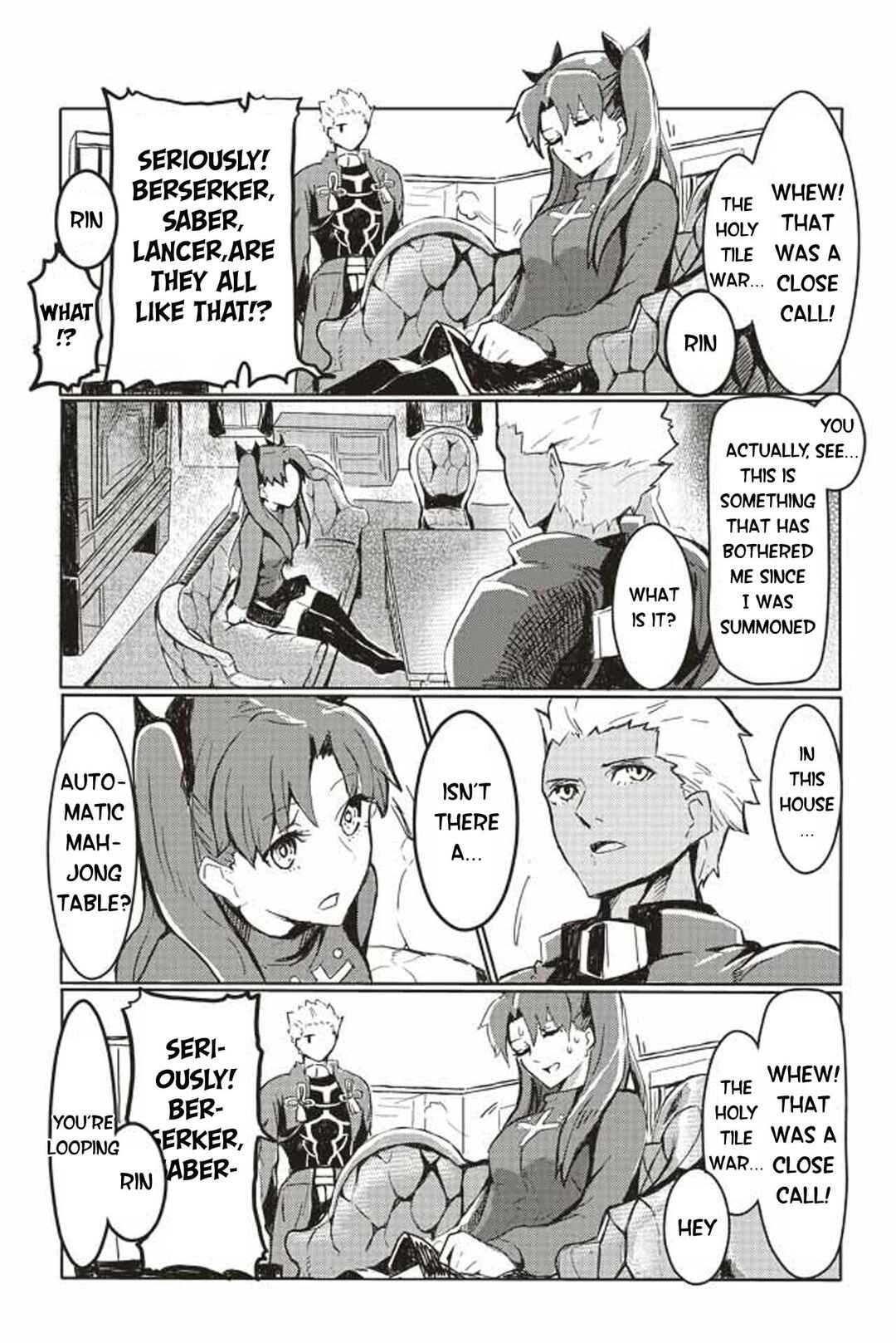 Page 1 Chapter 55 Fate/mahjong night - Seihai Sensou
