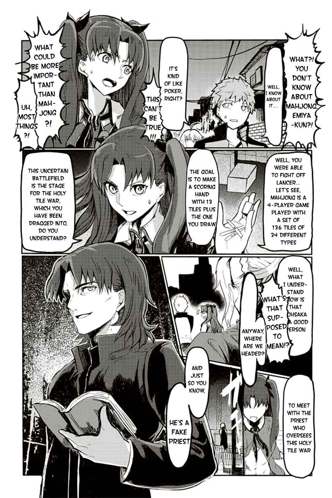 Page 1 Chapter 24 Fate/mahjong night - Seihai Sensou