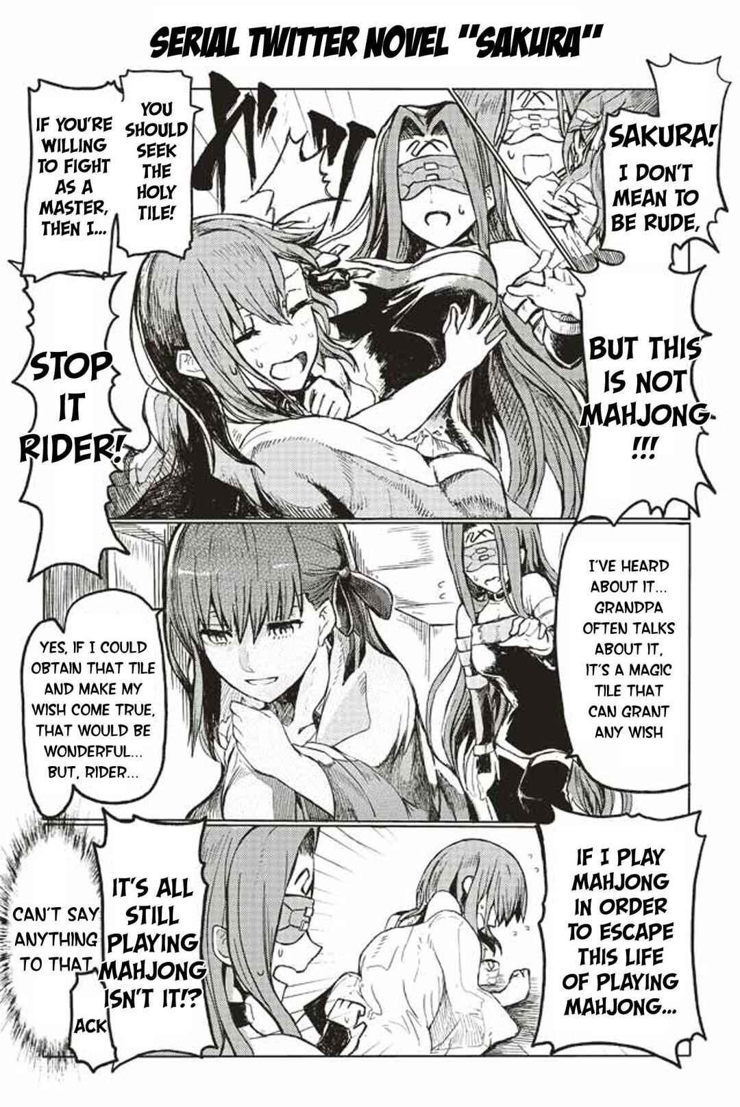 Page 1 Chapter 119 Fate/mahjong night - Seihai Sensou