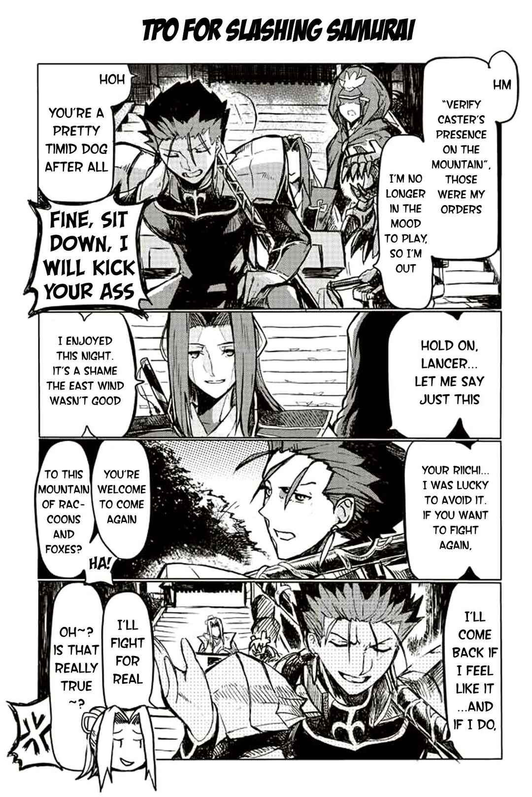 Page 1 Chapter 110 Fate/mahjong night - Seihai Sensou