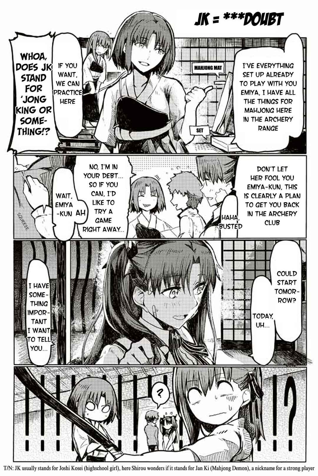 Page 1 Chapter 142 Fate/mahjong night - Seihai Sensou