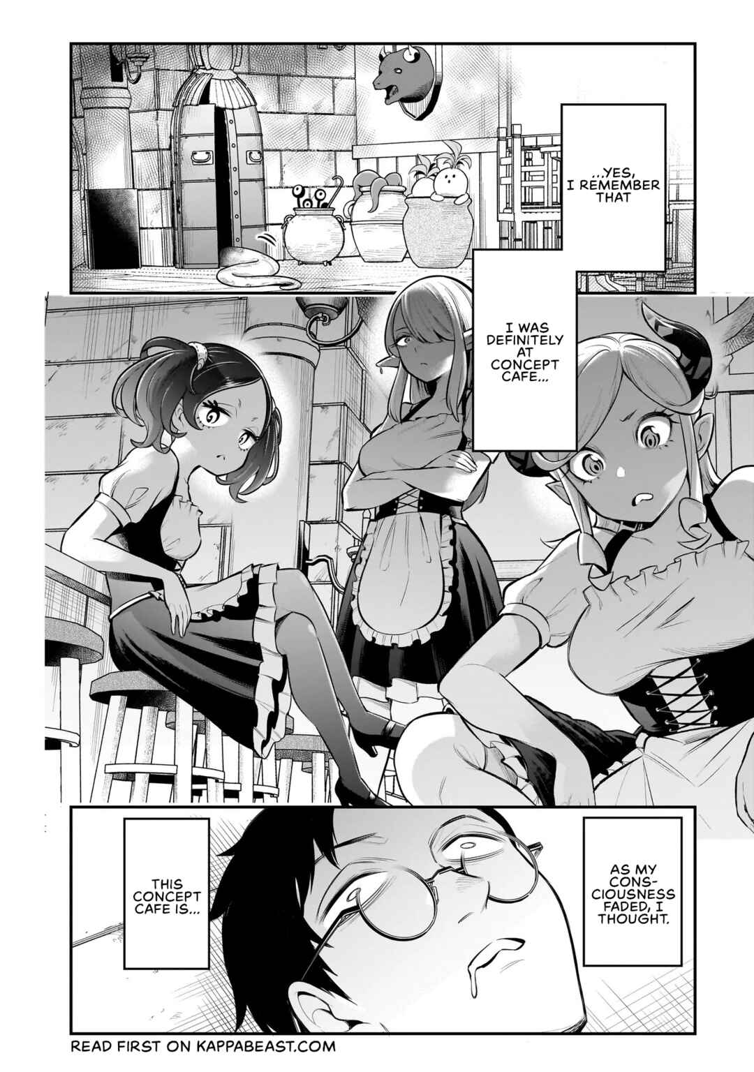 Page 1 Chapter 1 Ishuzoku Tsuihou Concafe