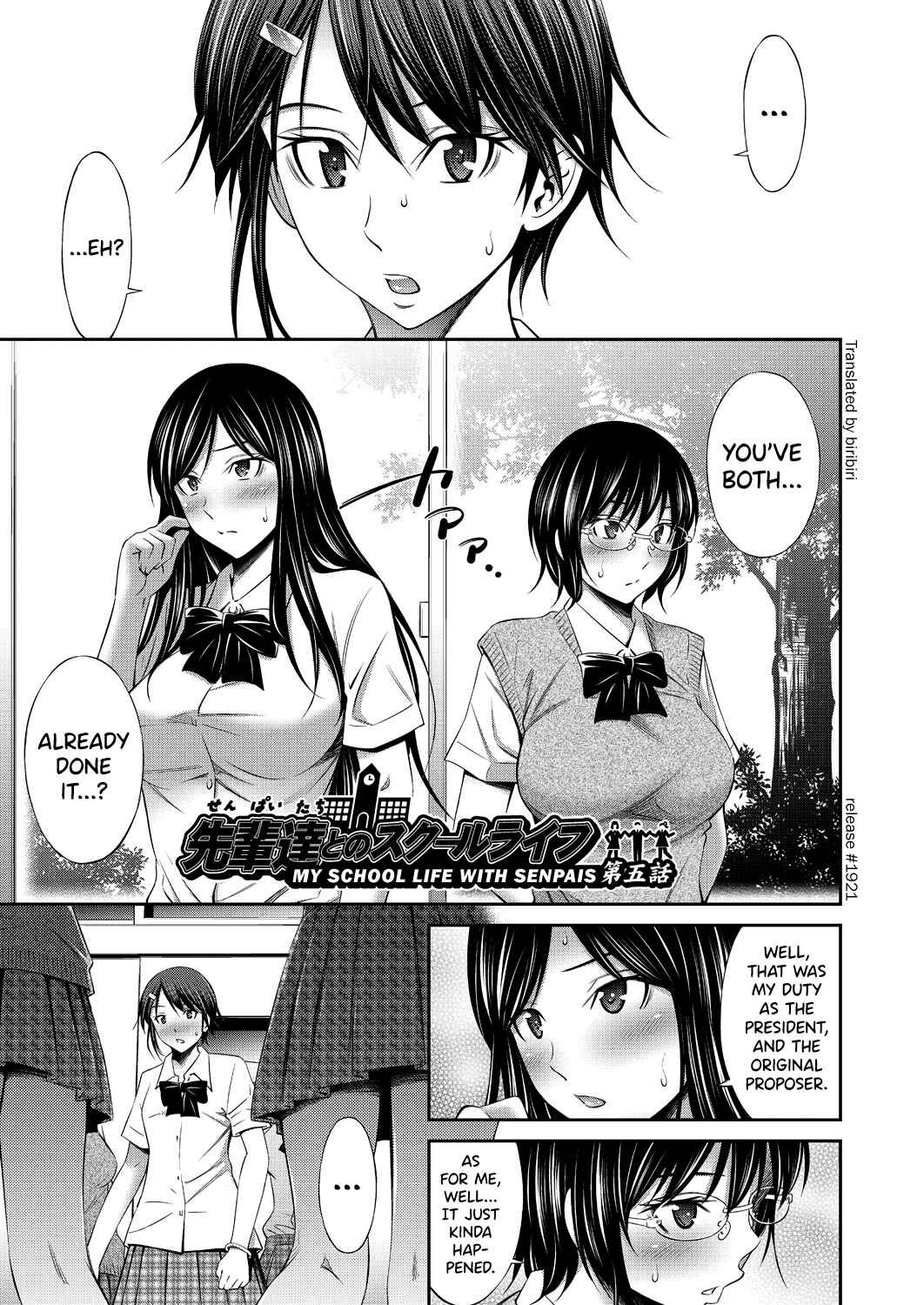 Page 1 Chapter 5 Senpai-tachi to no Gakuen Seikatsu