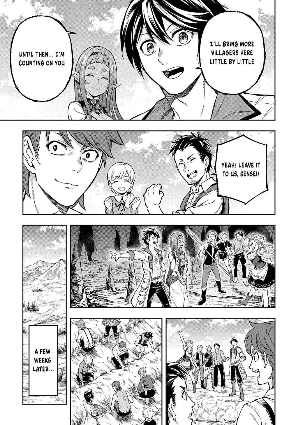 Page 18 Chapter 13 Meikyuu Teikoku no Tsukurikata - Renseijutsushi wa Mazu Risou no Mura wo Kaitaku Shimasu