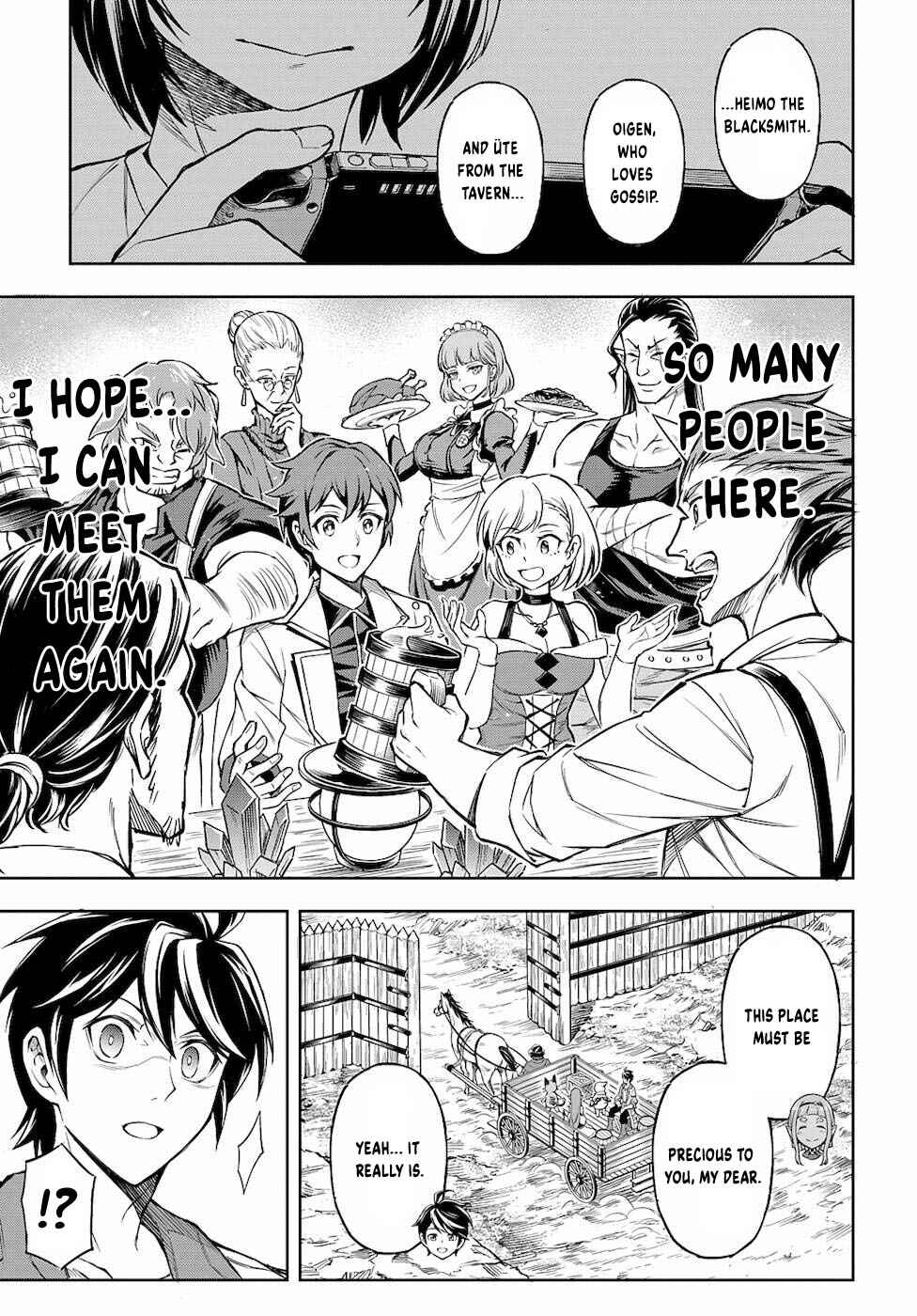 Page 14 Chapter 3 Meikyuu Teikoku no Tsukurikata - Renseijutsushi wa Mazu Risou no Mura wo Kaitaku Shimasu