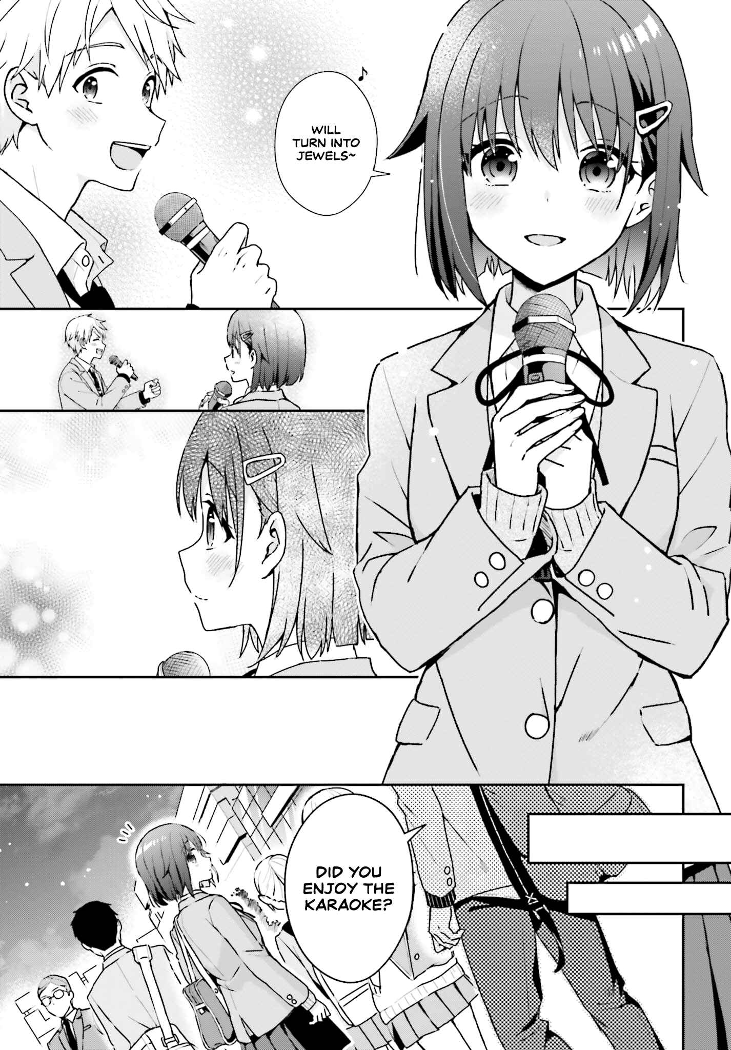 Page 4 Chapter 1 Koe no Chiisai Komori-san to Kusodeka Oogoe no Oobayashi-kun