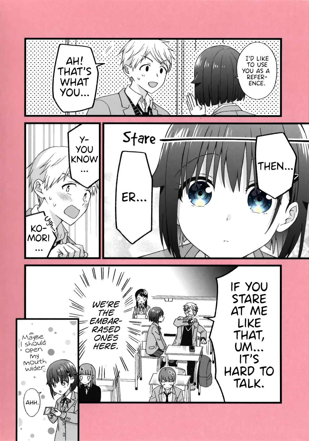 Page 4 Chapter 24.5 Koe no Chiisai Komori-san to Kusodeka Oogoe no Oobayashi-kun